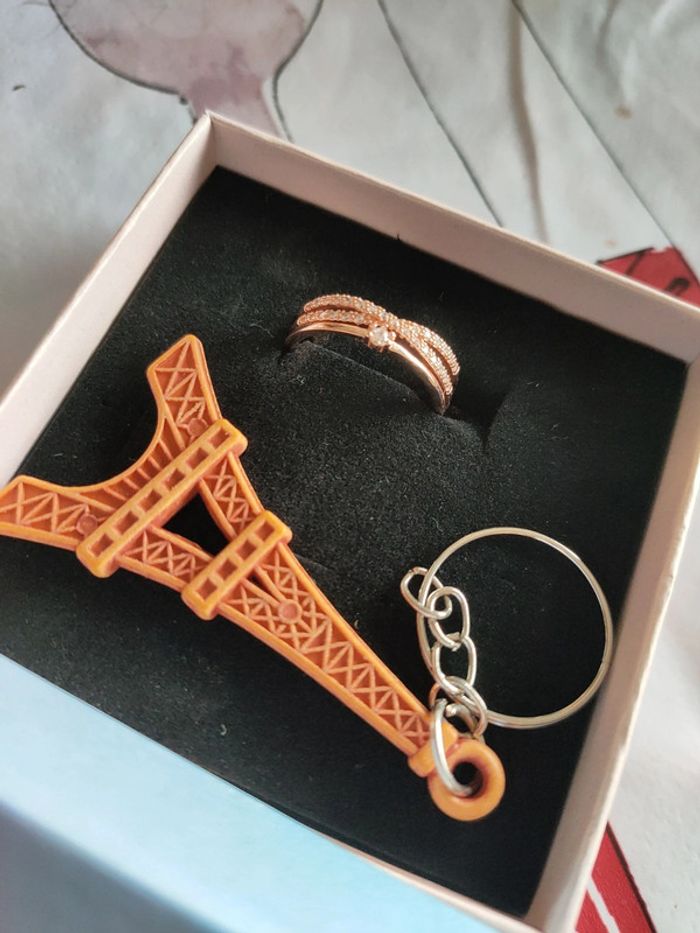 Bague Femme 925, couleur rose