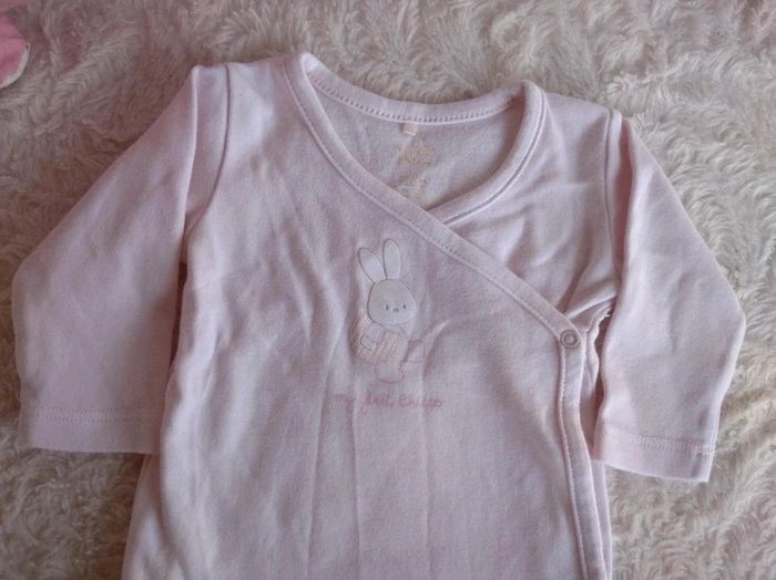 Body croisé manches longues Fille 3 mois lapin first Chicco - photo numéro 3