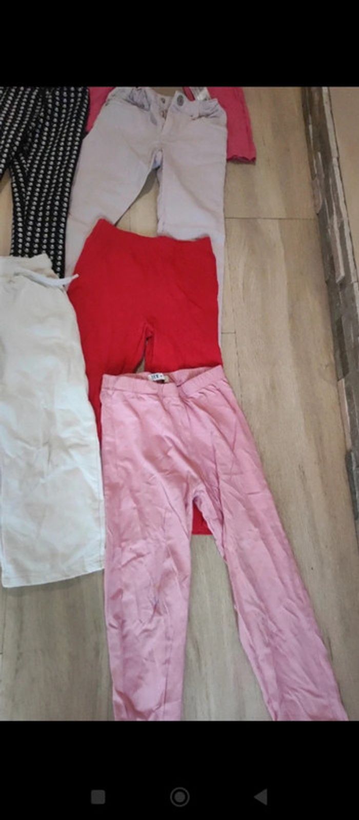 Lot de pantalon legging pyjama fille 4-5 ans - photo numéro 3