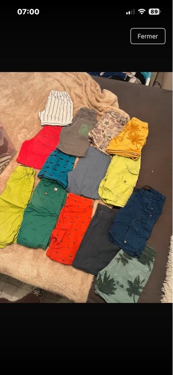 lot de short 
