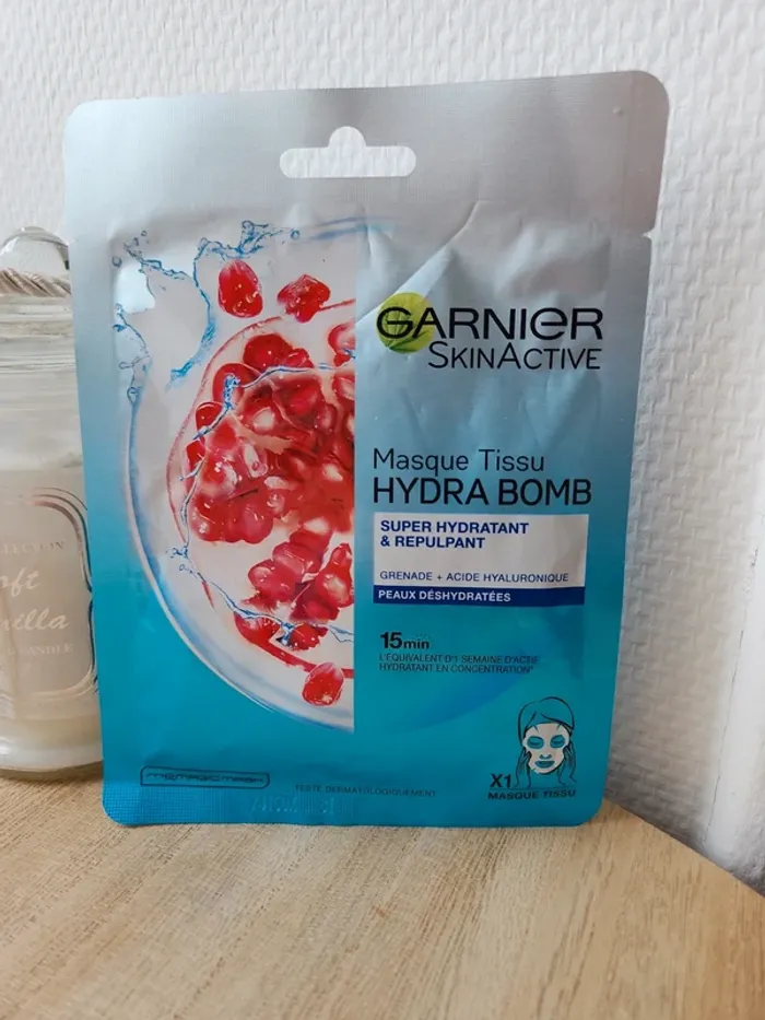 🌺Masque super hydratant et repulpant grenade + acide hyaluronique Garnier🌺 - photo numéro 2