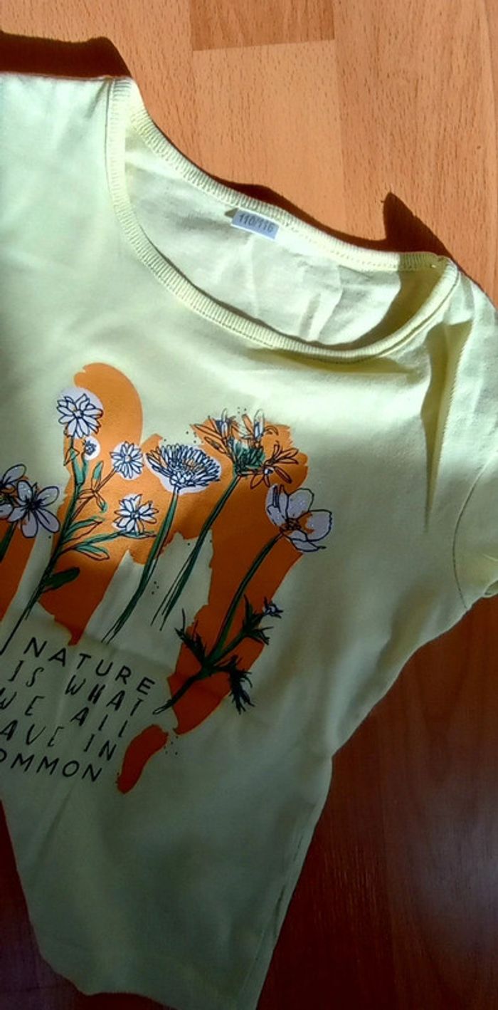 T-shirt 110-116 cm jaune Zeeman - photo numéro 8