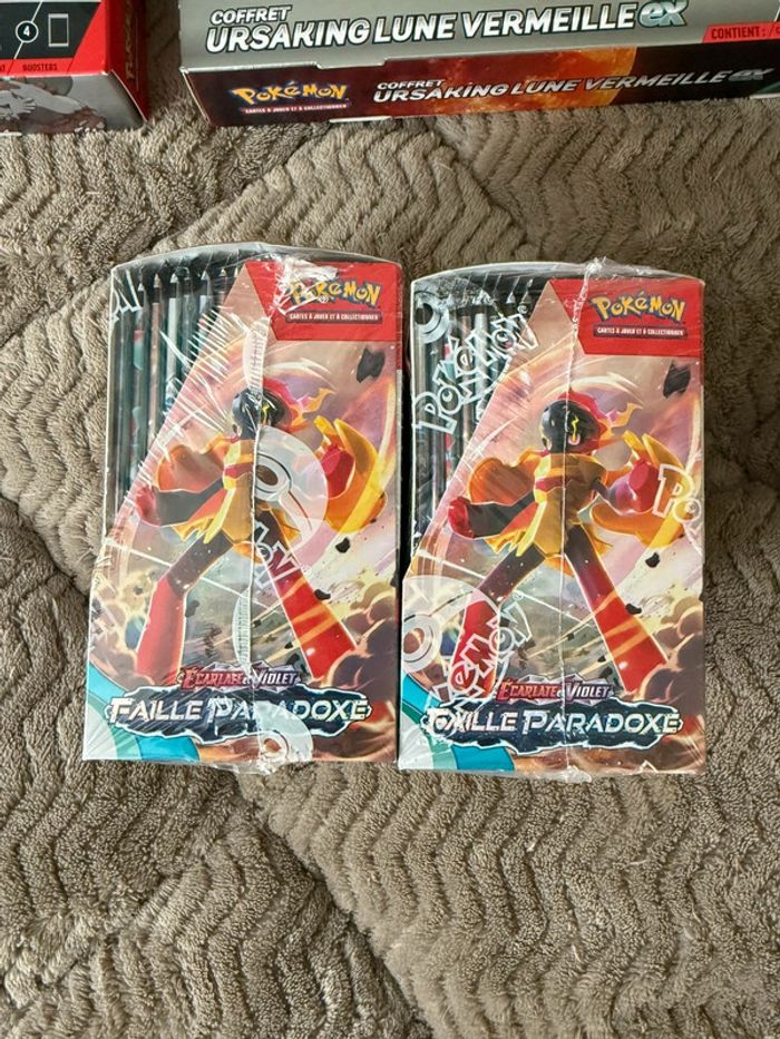 Lot Pokémon Collector – Coffrets Ursaking EX + Boosters faille Paradoxe neuf scellé - photo numéro 4