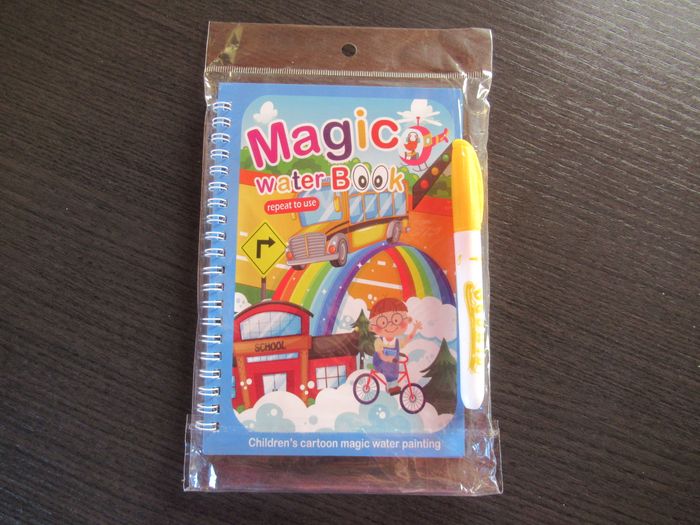 Livre coloriage véhicules de dessin à l'eau magique + crayon (type aquadoodle) neuf - photo numéro 5