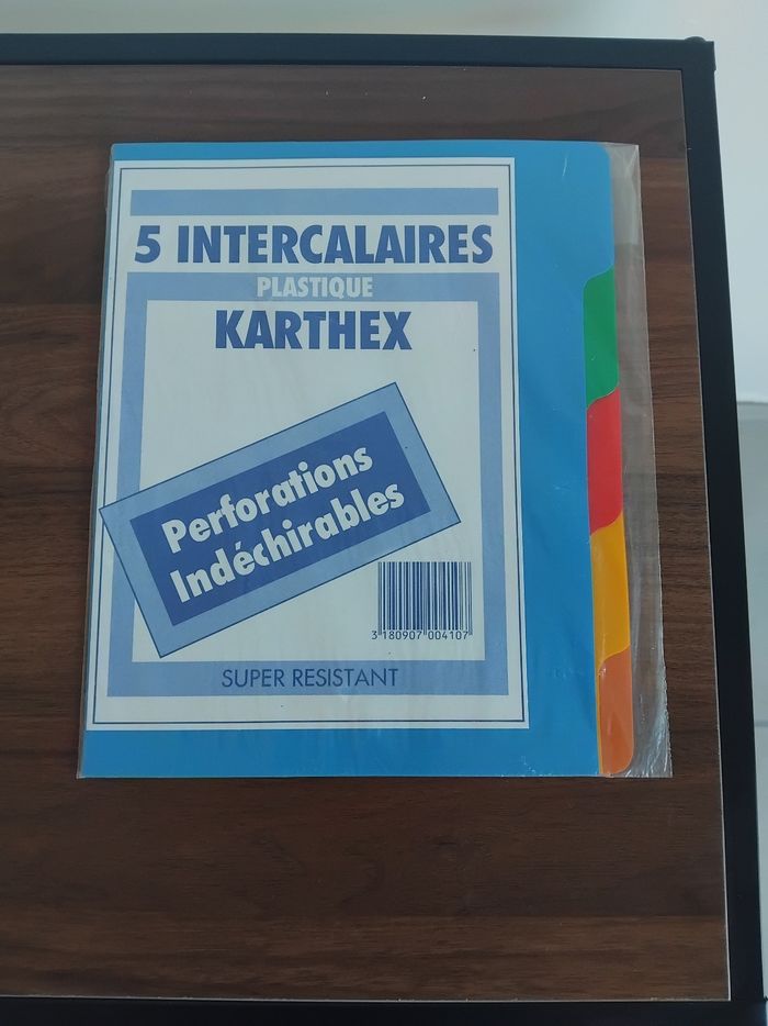 Intercalaires plastique 15x22 - photo numéro 2