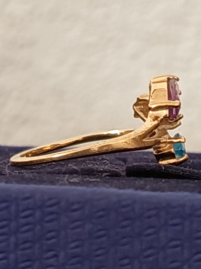 Bague plaqué or. - photo numéro 4