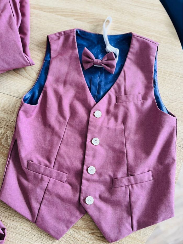Ensemble 3 pièces veste pantalon veston et noeud - photo numéro 3