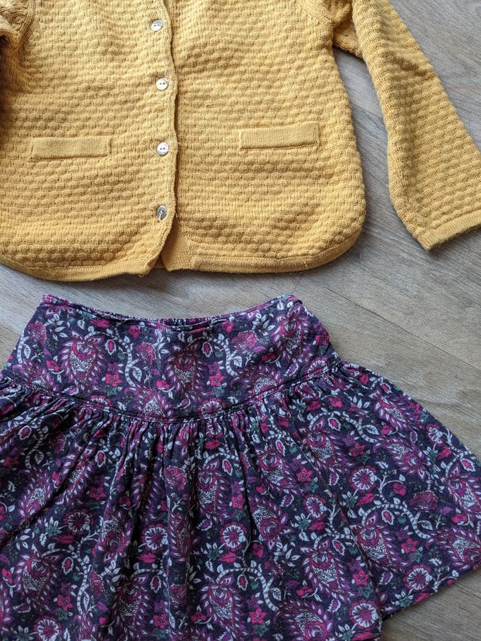 Lot gilet et jupes sergent major et Monoprix 4 ans - photo numéro 5