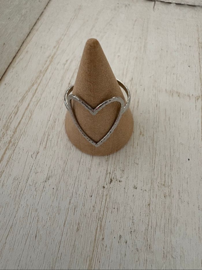 Bague argentée acier inoxydable - photo numéro 2