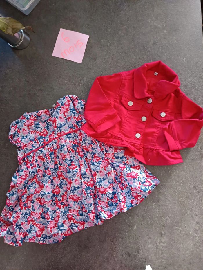 Ensemble robe/veste 6 mois - photo numéro 3