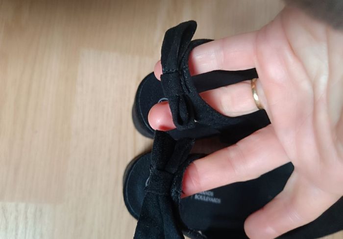 Ballerines noires daim GB p.37 neuves - photo numéro 10