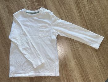 T-shirt manches longues blanc
