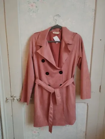 Trench rose taille M L