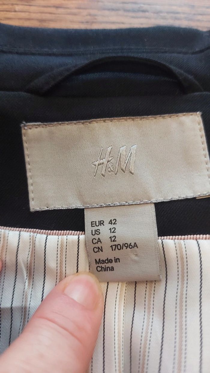 Blazer noir H&M eur 42 - photo numéro 3