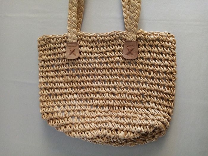 Sac de plage en paille - photo numéro 2