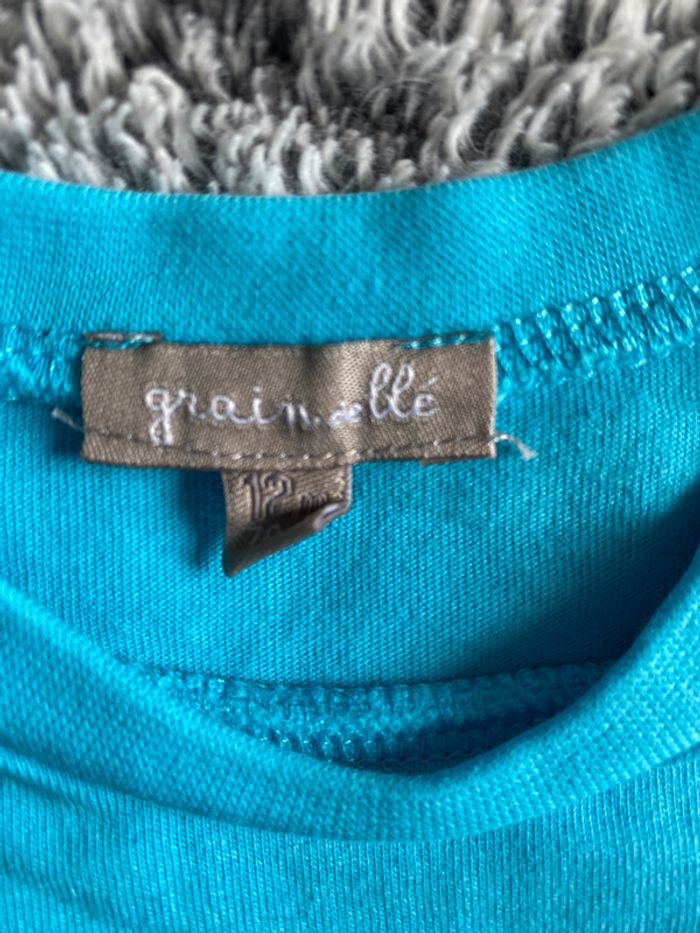 Teeshirt bleu Grain de blé -12 mois - photo numéro 3