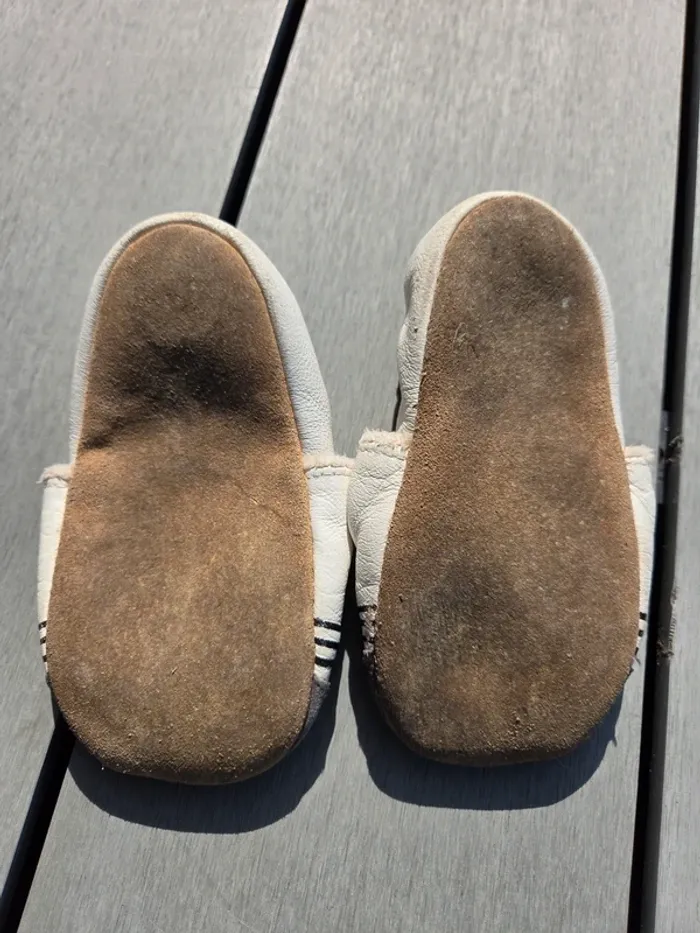 Chaussons fourrés cuir Bibalou - photo numéro 3
