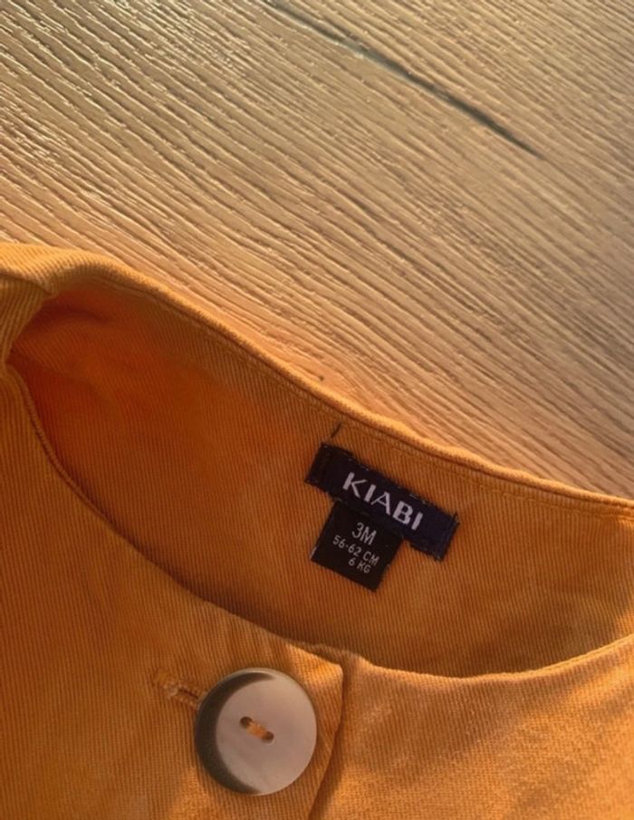 Belle Robe bebe jaune moutarde - kiabi - 3mois - photo numéro 6