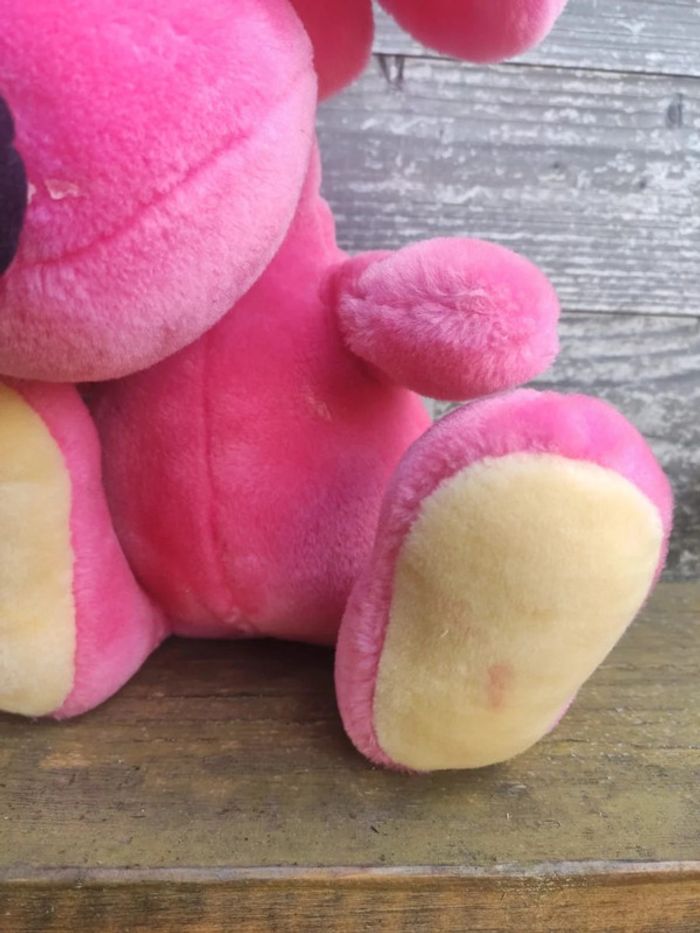 Grande peluche souris rat rose - photo numéro 4