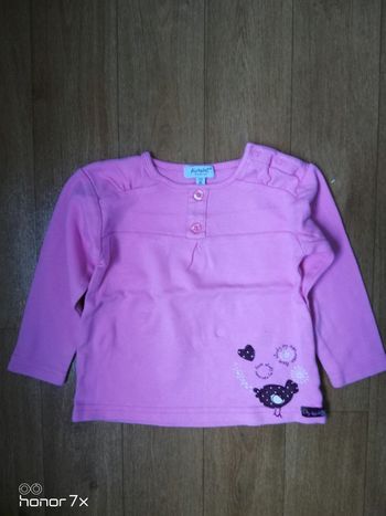 Tee shirt fille 23 mois alphabet