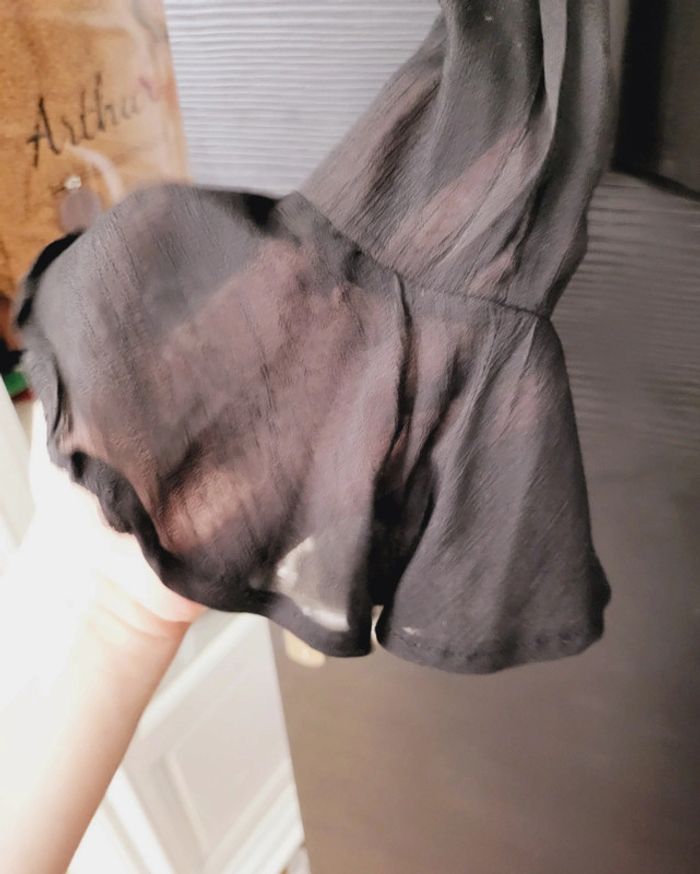 Magnifique blouse sexy avec laçage et jeux de transparence taille M /l - photo numéro 3