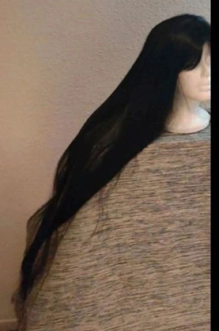 Perruque Naturelle Noir Ébène Luxe 89€ - photo numéro 3