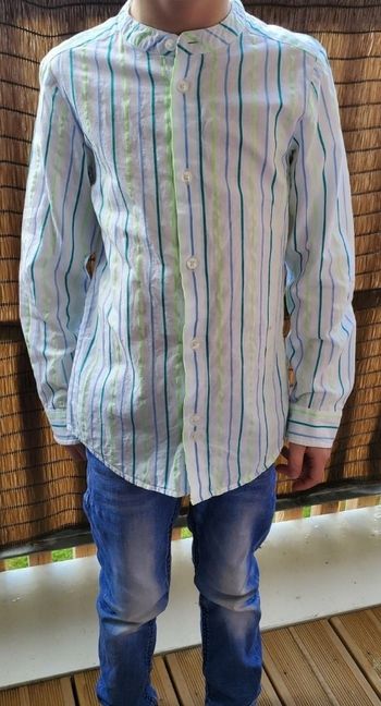 chemise en coton  jacadi 6ans col mao (10e)