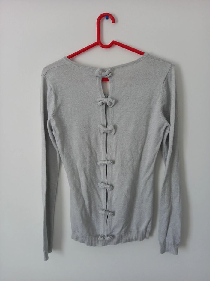 Pull blanc irisé - photo numéro 2