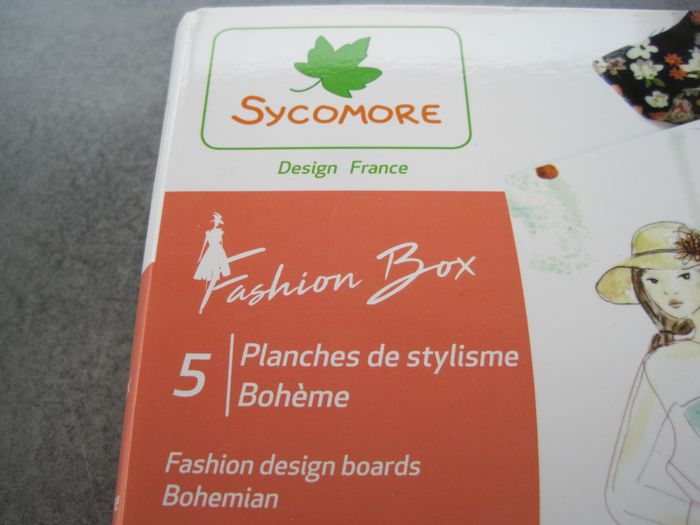 Fashion box neuve 5 planches de stylisme bohème Sycomore - photo numéro 2