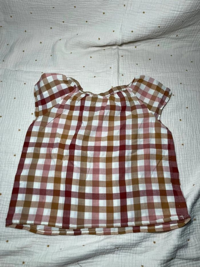 Blouse à carreaux Bonpoint 4 ans - photo numéro 3