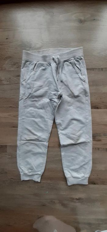 Bas de survêtement gris clair 10 ans mixte