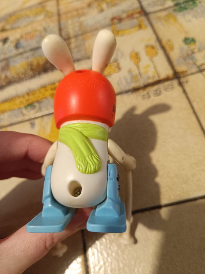 Figurine Lapin Crétin Skieur (Rabbid) - Jouet Happy Meal McDonald's 2010 🎿 - photo numéro 4