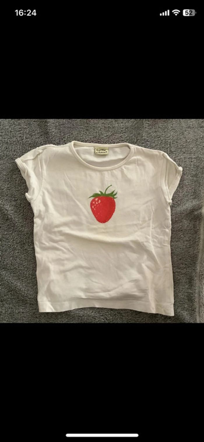 Lot de 8 t-shirts fille manches courtes taille 6 ans - photo numéro 2