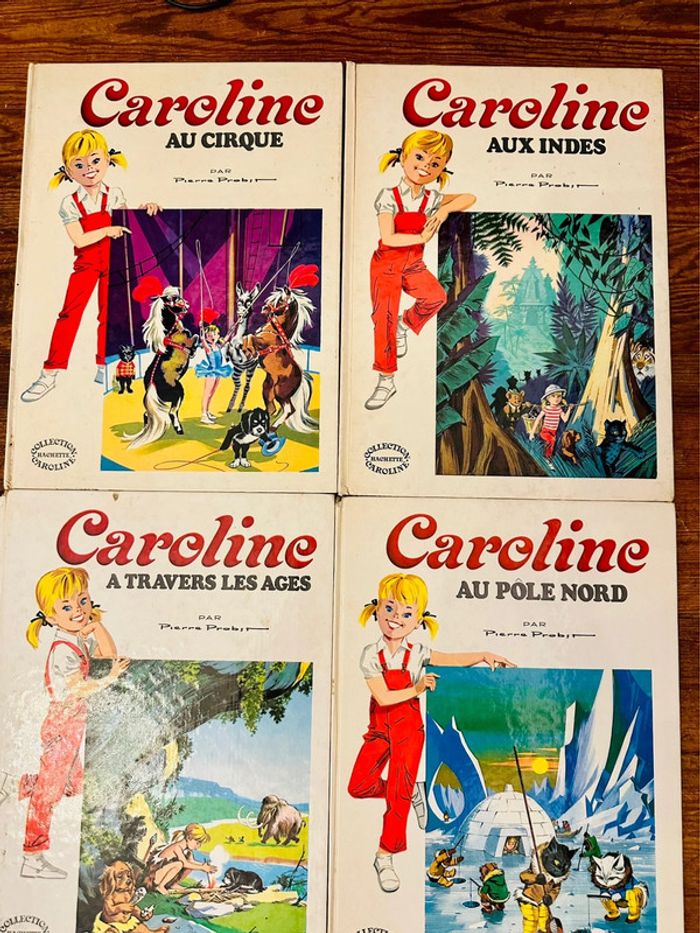 Lot de 6 livres blancs bd vintage anciennes albums Hachette Caroline collector - photo numéro 4