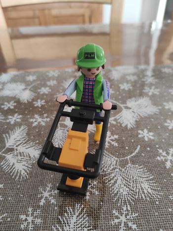 Ouvrier Dameuse - Playmobil
