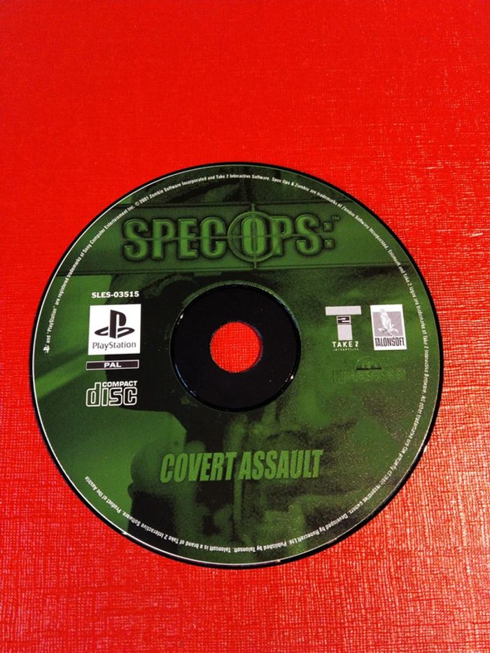 Notice et cd jeu PlayStation 1 Specops:covert assault - photo numéro 3