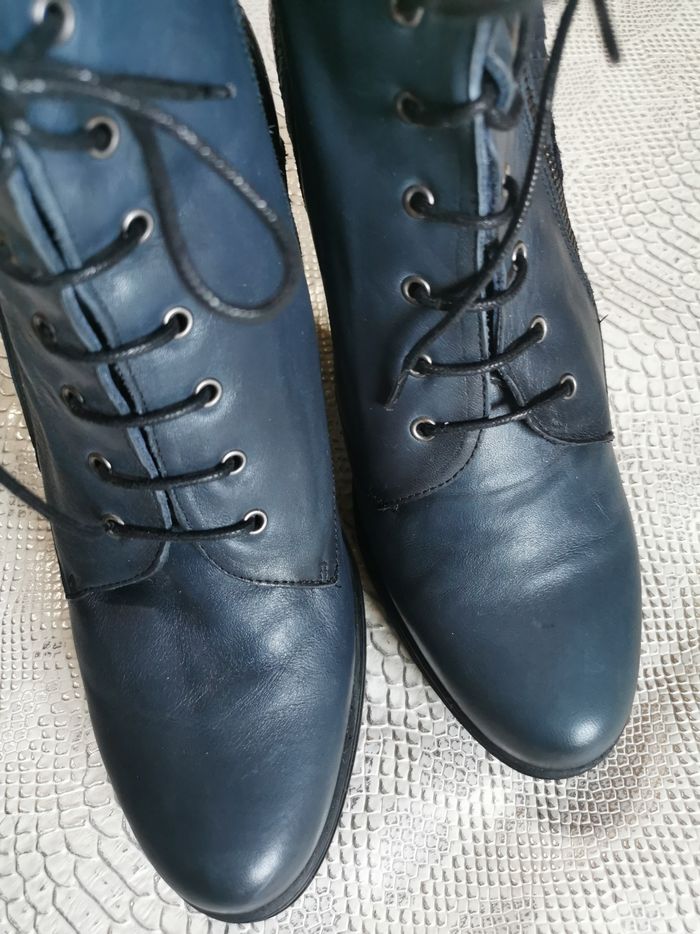 Boots à talons bleu marine Dorking T40 - photo numéro 2