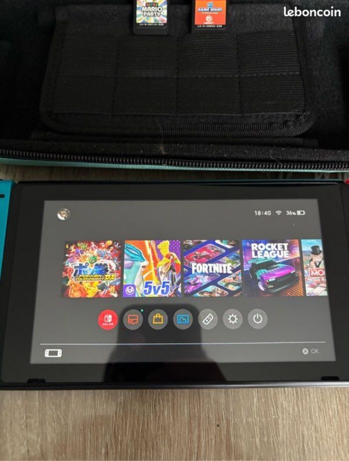 Nintendo Switch complet + Jeux - photo numéro 2