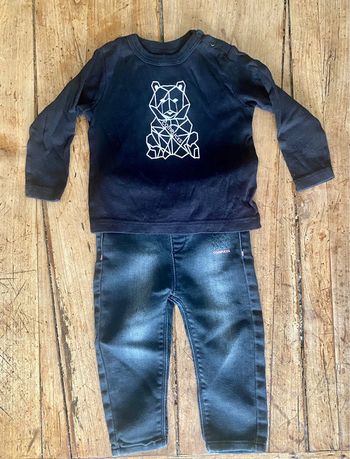 Ensemble jean+t-shirt 18 mois