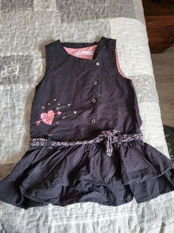 Robe mi-saison noire taille 18 mois