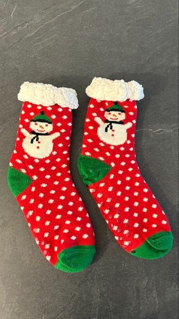 Grosses chaussettes fourrées Noël mixte TU