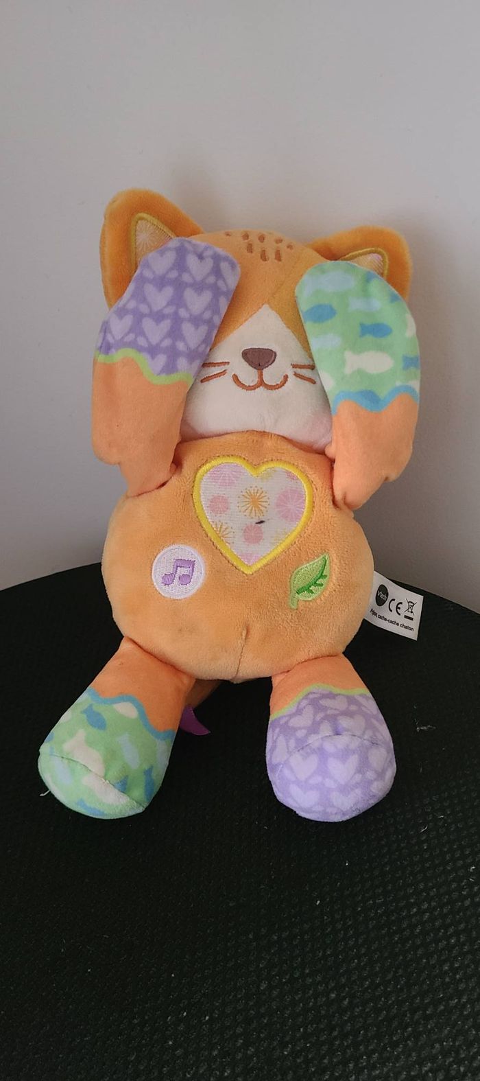 VTech - Fripon, Cache-Cache Chaton, Peluche Bébé Coucou-Caché, Chat Interactif, Jouet d'Éveil Musica - photo numéro 3