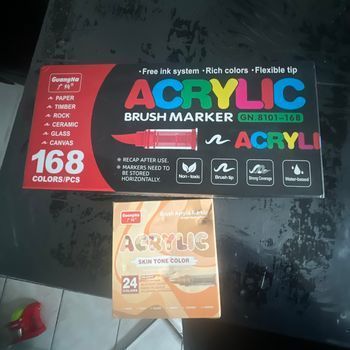 Feutres acryliques Guangna 168 + pack 24