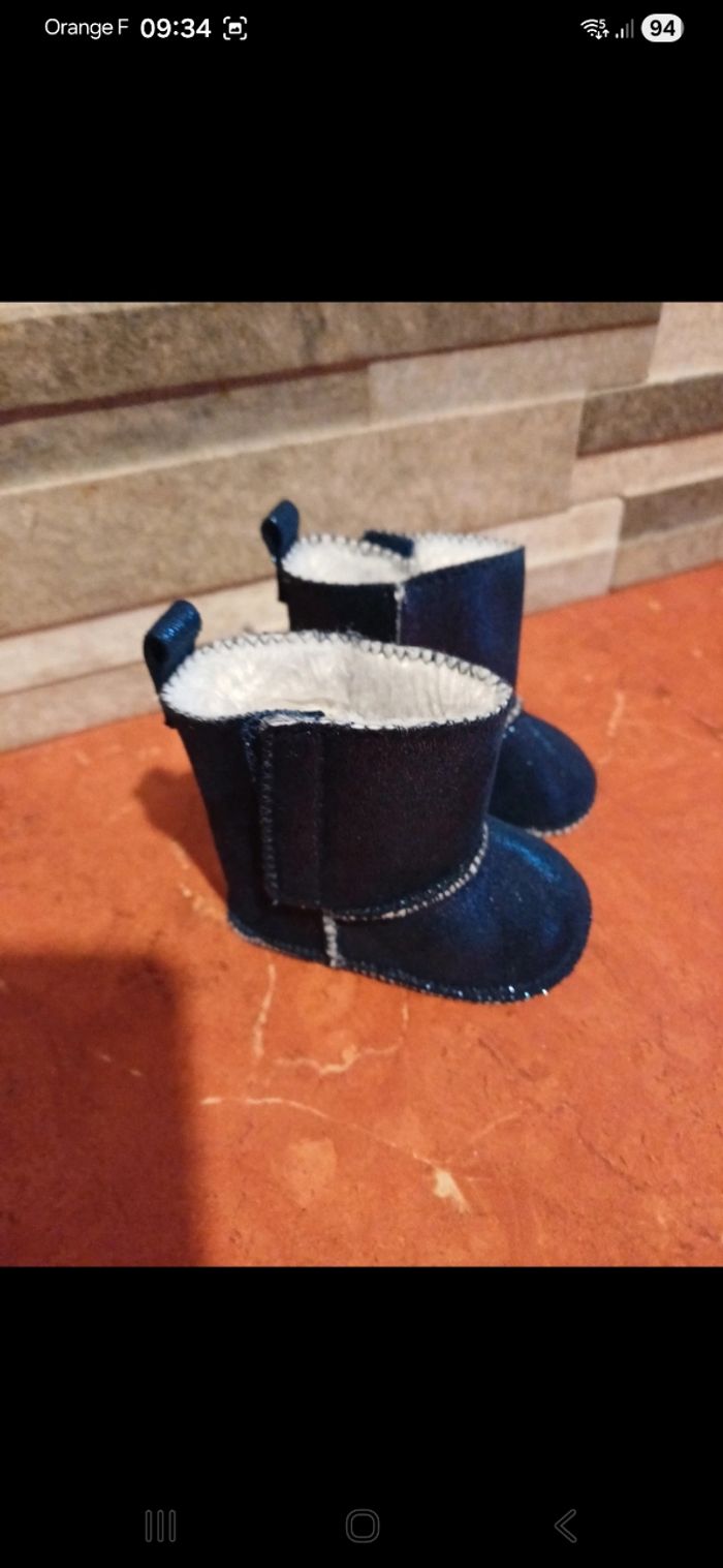 Bottines bébé taille 0 / 3 mois - photo numéro 2