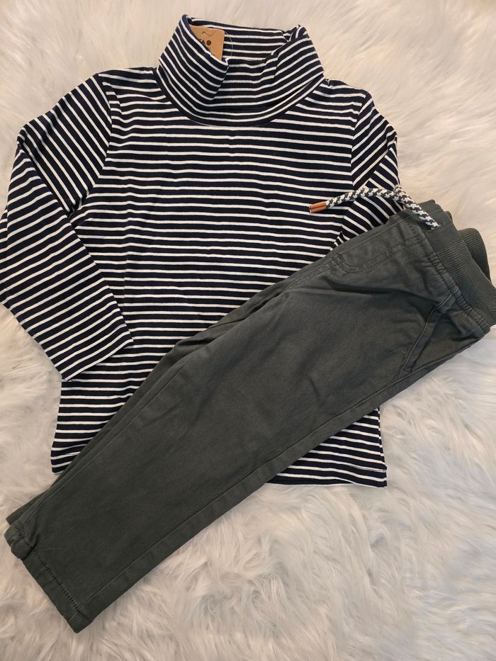 Neufs (non portés)🏷 🤩😍💙💙 superbe ensemble sous pull et pantalon doublé  36mois/3ans garçon🤩😍💙💙💙👌👌👌👌 - photo numéro 2