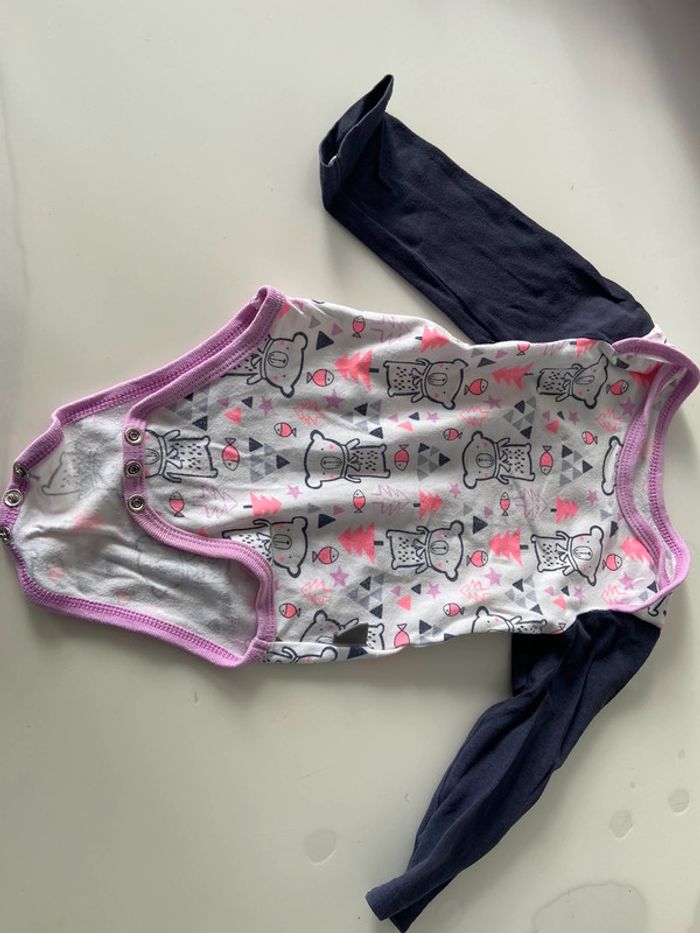 Body manche longue petit beguin bebe fille 9 mois 71 cm