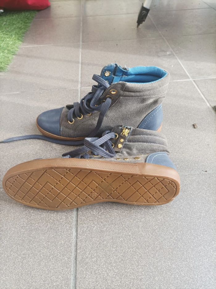 Chaussures montantes bleue