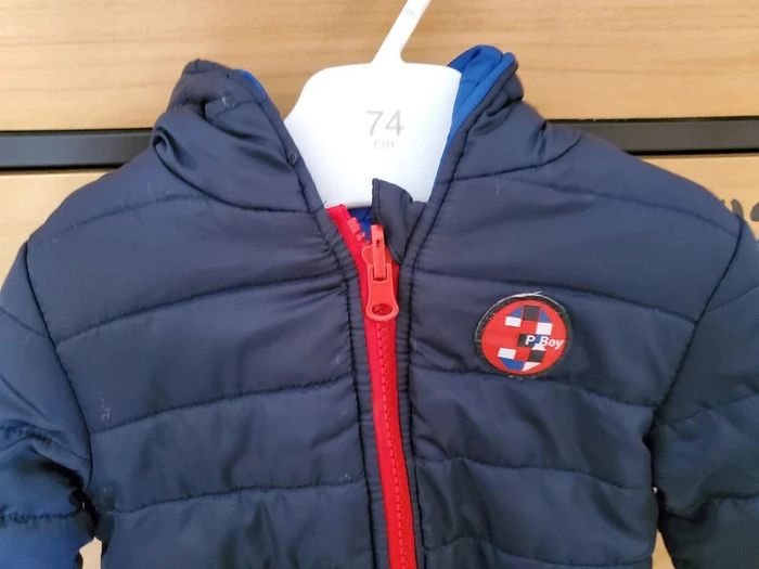 Doudoune 3 Pommes avec capuche réversible 74 cm - photo numéro 6