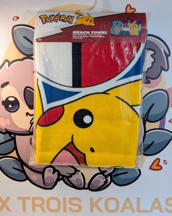Pokémon - Serviette de plage en microfibre "Pikachu et Carapuce" (140x70cm)