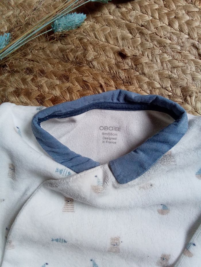 Lot babygro velours imprimé+ body imprimé Obaibi - photo numéro 5
